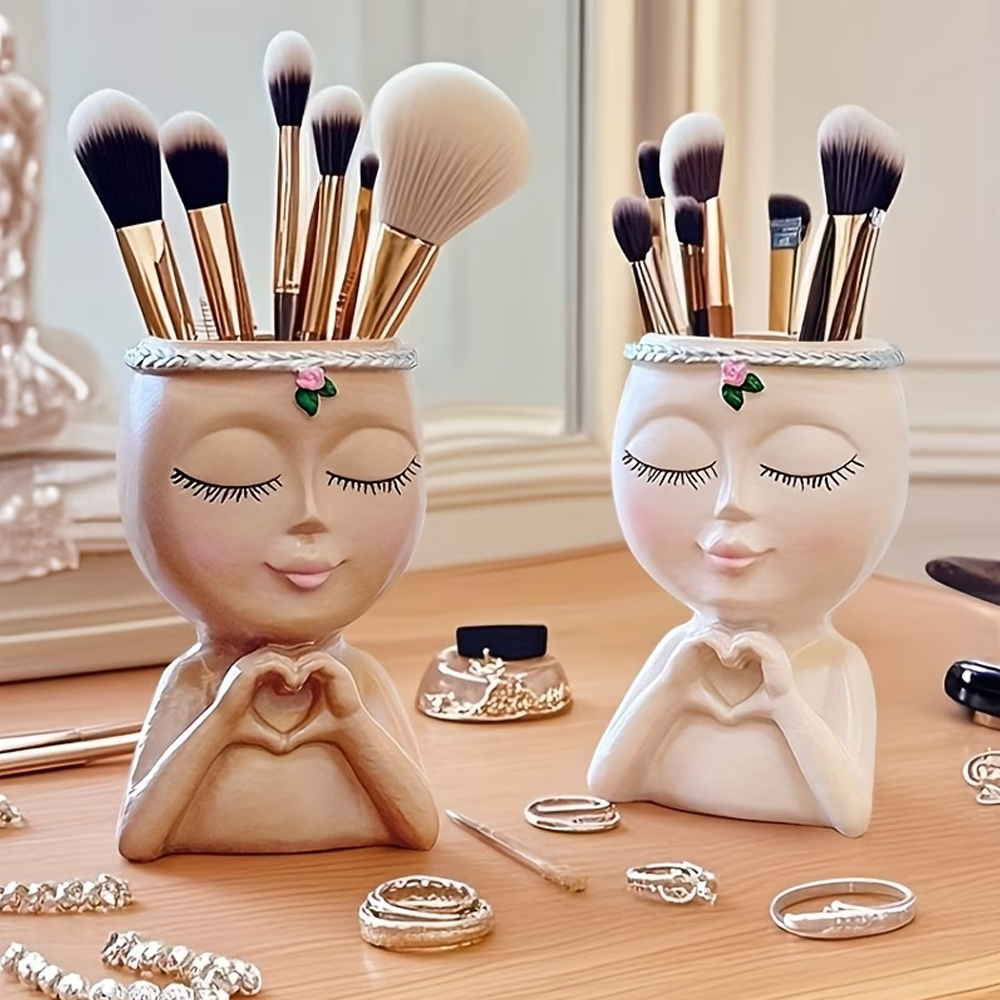 Luxury Skincare And Makeup Brands - Soporte de almacenamiento para brochas de