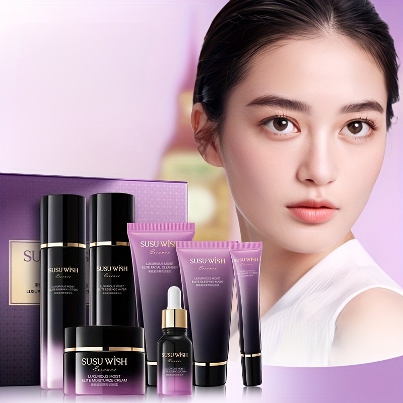 Luxury Skincare Gift Set - Lujoso y elegante set de nueve